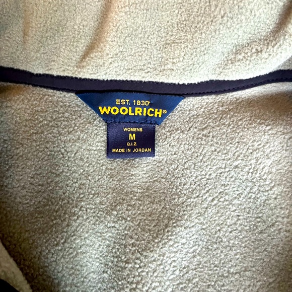Woolrich full zip sage green fleece (m) - Picture 2 of 3